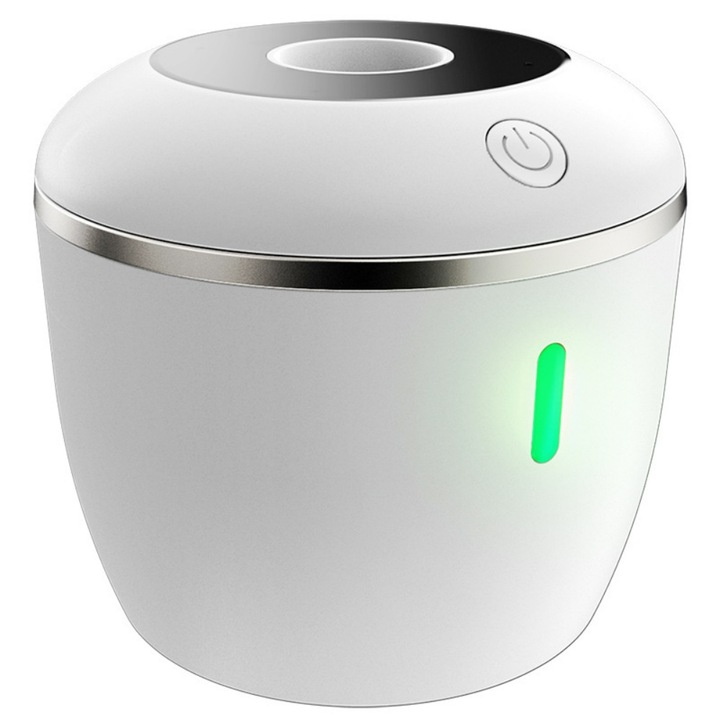 Aparat de curatat cu ultrasunete, curatare tridimensionala la 360°, capacitate de 200 ml, cuva din otel inoxidabil 304, cu functie de sterilizare cu raze UV, potrivit pentru aparate dentare, coliere, lentile de contact si alte obiecte similare
