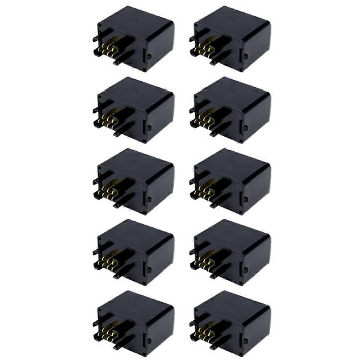 Releu semnalizare 7 pini negru 41mm 12V pentru motocicleta