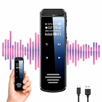 Reportofon Profesional, Wulnar, 64GB Q55 – Stereo 360°, Microfoane Duale, Anulare Zgomot DSP, Activare Vocala, Redare Reglabila, MP3, OTG, Control Tactil, Baterie 30H, Memorie Extensibila – Ideal Cursuri, Sedinte, Conferinte, Interviuri, Negru