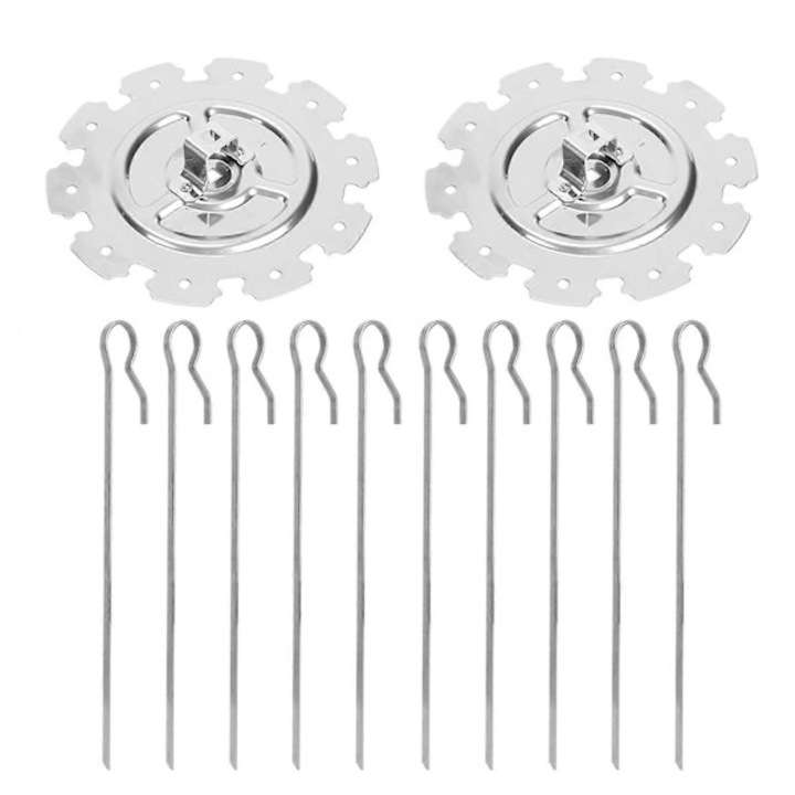 Set 10 frigarui inox pentru gratar 21x14cm, accesorii gratar, portabil