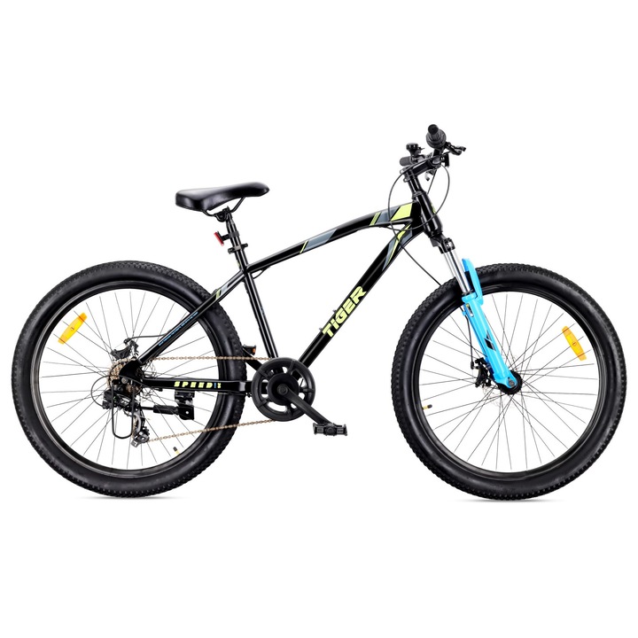 Велосипед MTB 26 инча, Tiger Bike, Sun Baby, Shimano Tourney 7 скорости, механични дискови спирачки, амортисьорна вилка, гуми 26X2.40, многоцветен