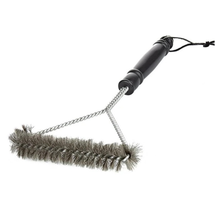 Perie gratar, curatare eficienta, inox, maner plastic, 30x10cm