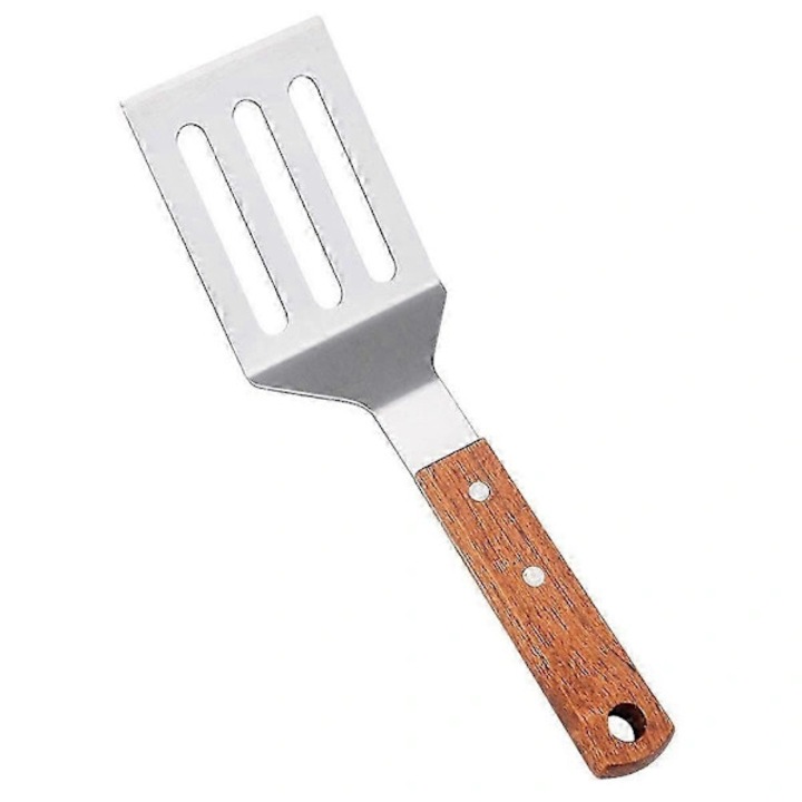 Spatula gratar inox cu maner lemn
