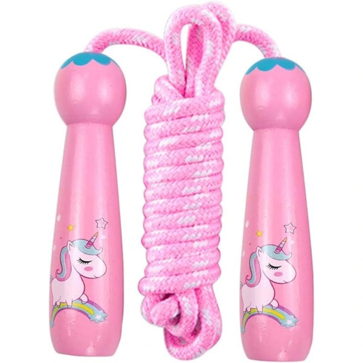 Coarda de sarit copii 2,5m cu manere, rosu