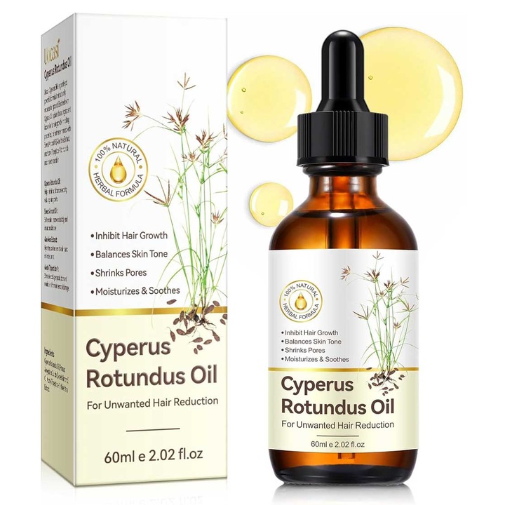 Olaj a nem kívánt szőrnövekedés csökkentésére, Cyperus Rotundus, 60 ml