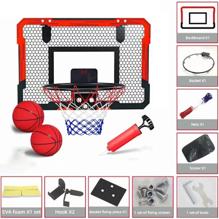 Felfüggeszthető kosárlabda kosár sport játék piros