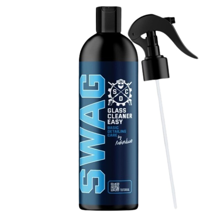 Autó spray oldat ablakok, tükrök, műszerfal, képernyő, belső díszítések tisztítására, nem hagy nyomot, gyorsan párolog, gyümölcsös illattal, Swag, 500 ml
