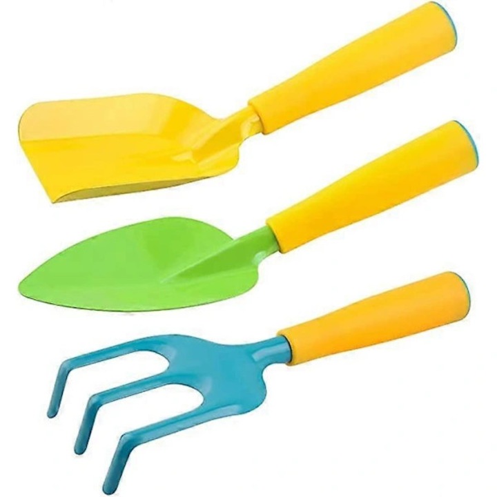 Set joaca gradinarit mini 3 piese, maner ergonomic, multicolor