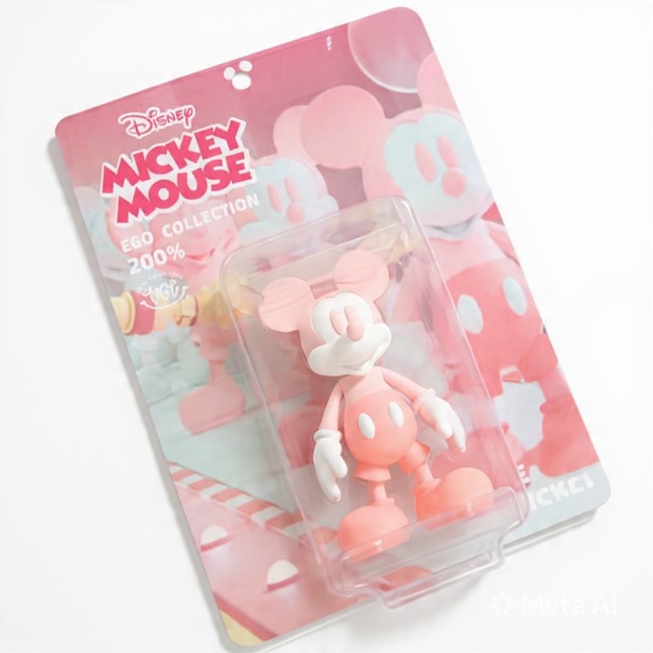 Фигурка Disney Ego Mickey Mouse Original Edition 200% Sakura Pink, Very Good Toys, лимитирана розова серия, артикулирана