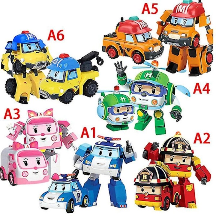 Трансформиращ се робот за деца Robocar Poli, играчка кола A1