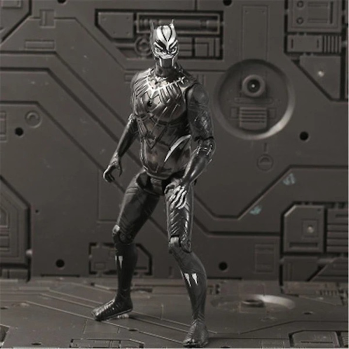 Figurine supereroi Avengers Spiderman Captain America Iron Man Hulk Thor Black Panther multicolor