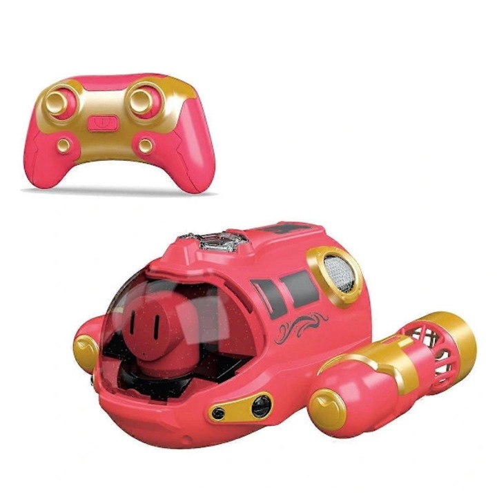 Barca telecomanda mini 2.4G spray, multicolor, dimensiuni mici