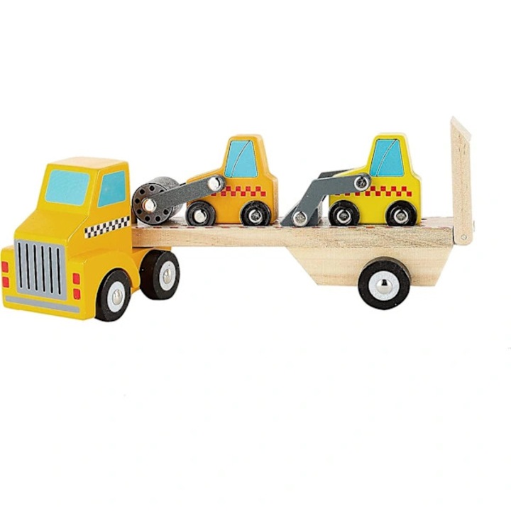 Set jucarii utilaje constructie tractor remorca mini incarcator multicolor