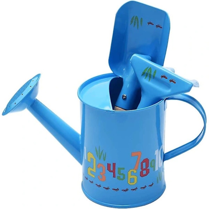 Set joaca gradinarit copii 3 piese albastru