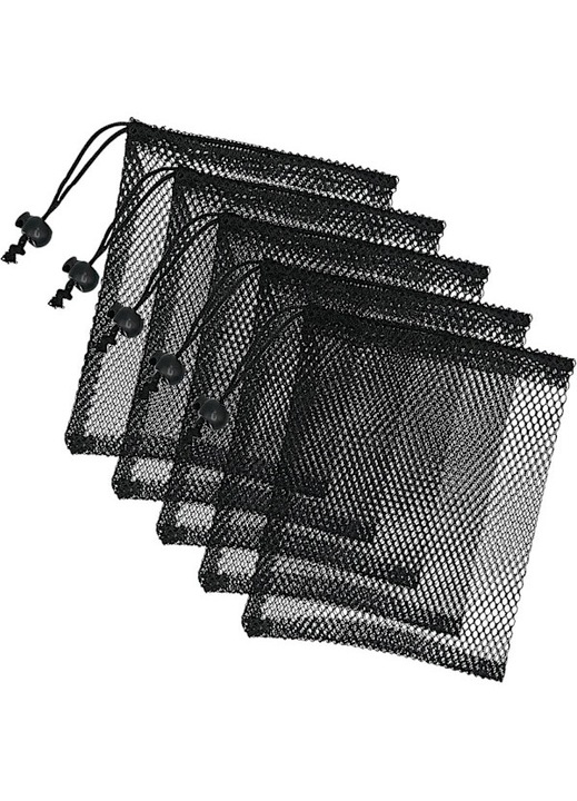 Sac de plaja din poliester 15x20cm negru set