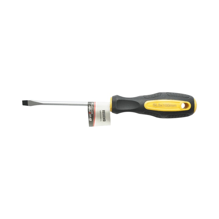 Breckner Germany professzionális Cr-V lapos csavarhúzó 5x100mm mágneses heggyel