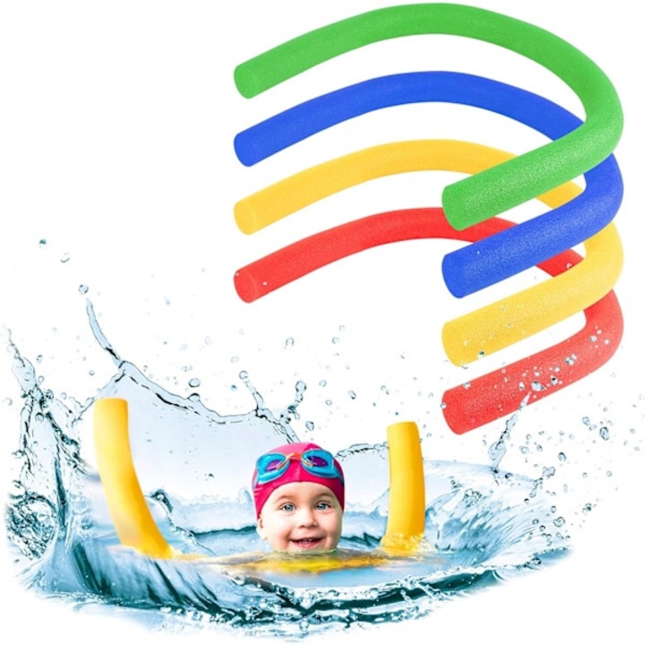 Set 6 bete spuma pentru piscina multicolor 160cm