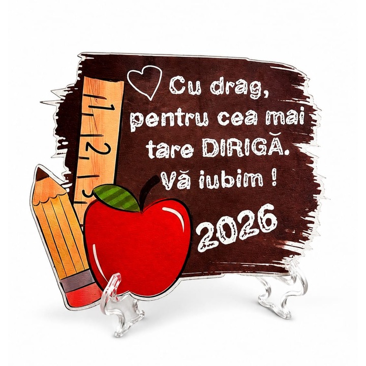 Cadou personalizat pentru Diriginta - Placheta lemn