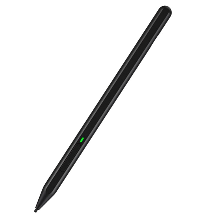 Stylus Pen pentru Microsoft Surface Comari® DigiPen Surface Pro, 90mAh, Palm Rejection, Tilt Sensitivity, Side Adsorption, Pana la 80H, USB-C, Negru