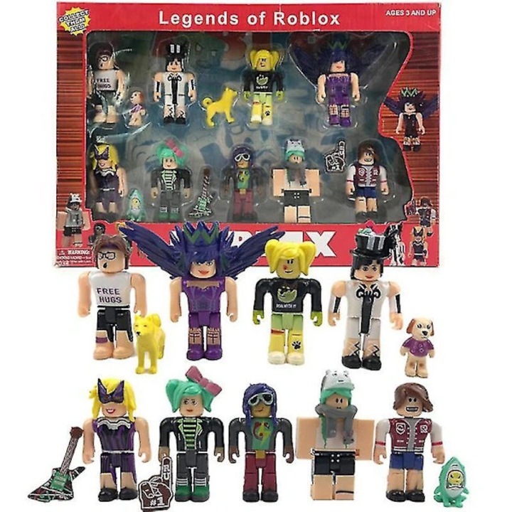 Комплект от 4 броя, фигурки Roblox Legends, PVC играчки, 7 см, многоцветни