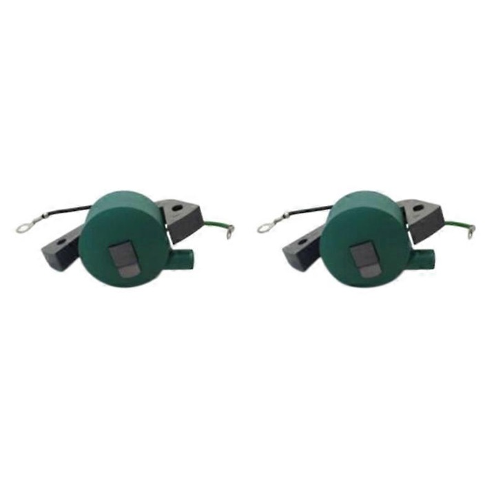 Set 2 bobine aprindere, negru verde, plastic metal, 584477, 582995