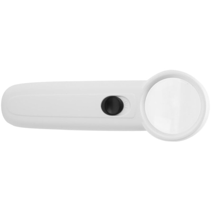 Lupa portabila LED 5X alba 52-75g 3xAAA set cu husa