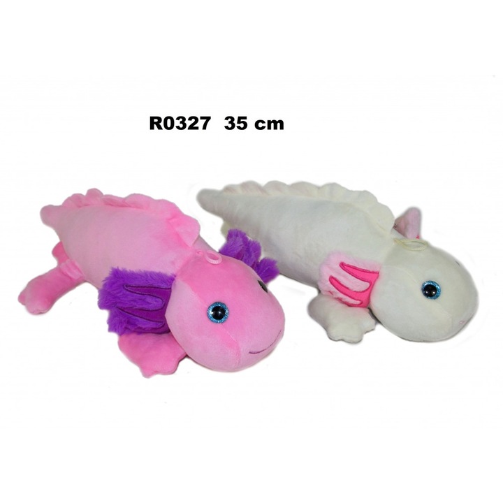 Maskotka pluszowa Aksolotl meksykański 35 cm, mix kolorów
