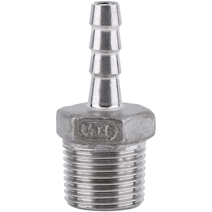Racord furtun inox 304 BSP 3/8x6mm