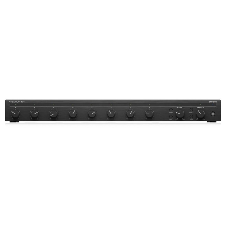 Lab Gruppen CMA2402 keverőerősítő 2x240W 8 bemenet fekete 44x217x300mm