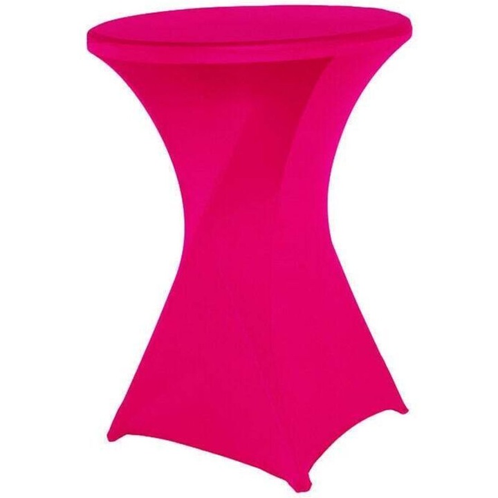 Bisztró asztalterítő, sztreccs spandex, rózsaszín-piros, 60x110cm
