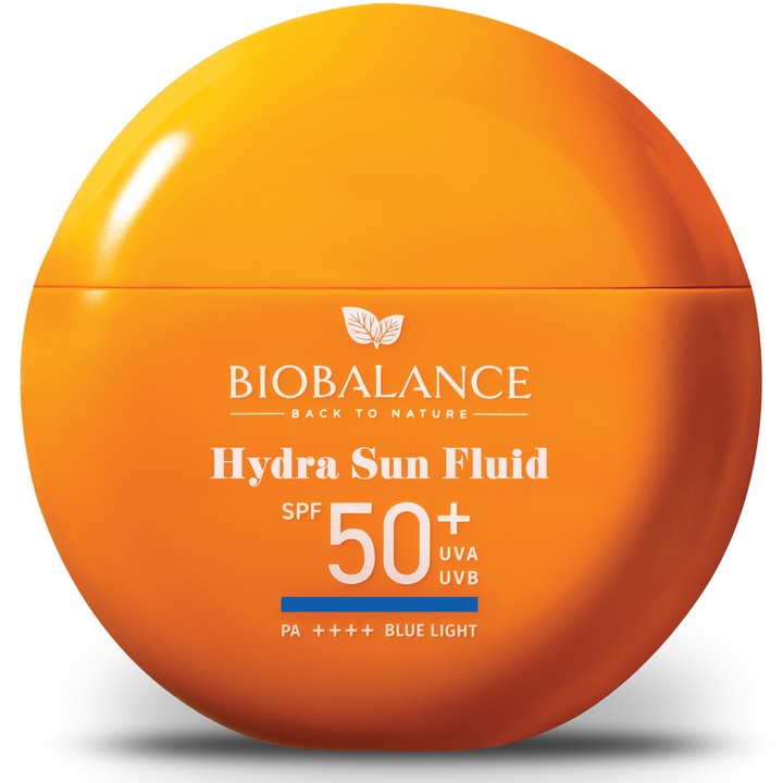 Hydra Sun fluid protectie solara SPF 50+ UVA & UVB, PA++++ Blue Light, Bio Balance, 40 ml