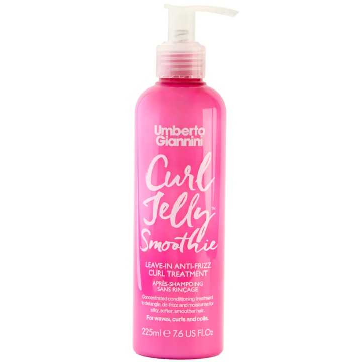 Tratament leave-in pentru parul cret, cu efect antistatic, Curl Jelly Smoothie, Umberto Giannini, 225 ml Curl Jelly Smoothie