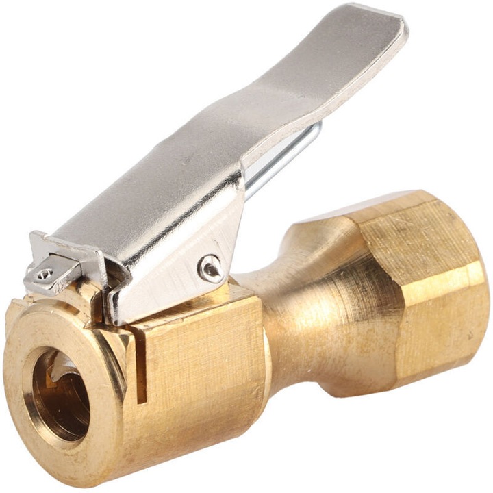 Gyorscsatlakozó gumiabroncs felfújáshoz, sárgaréz, 13mm