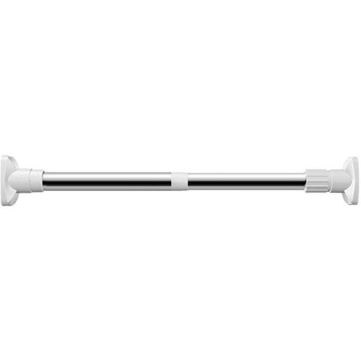 Set bara perdea telescopic 50x80cm alb inox