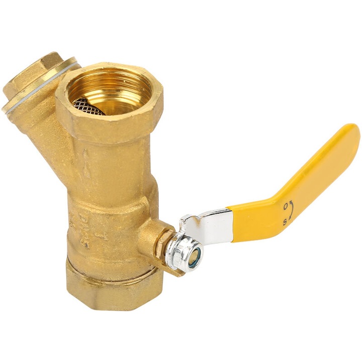 Robinet bila alama Y, 1" BSP, aurie, 9x7.5cm