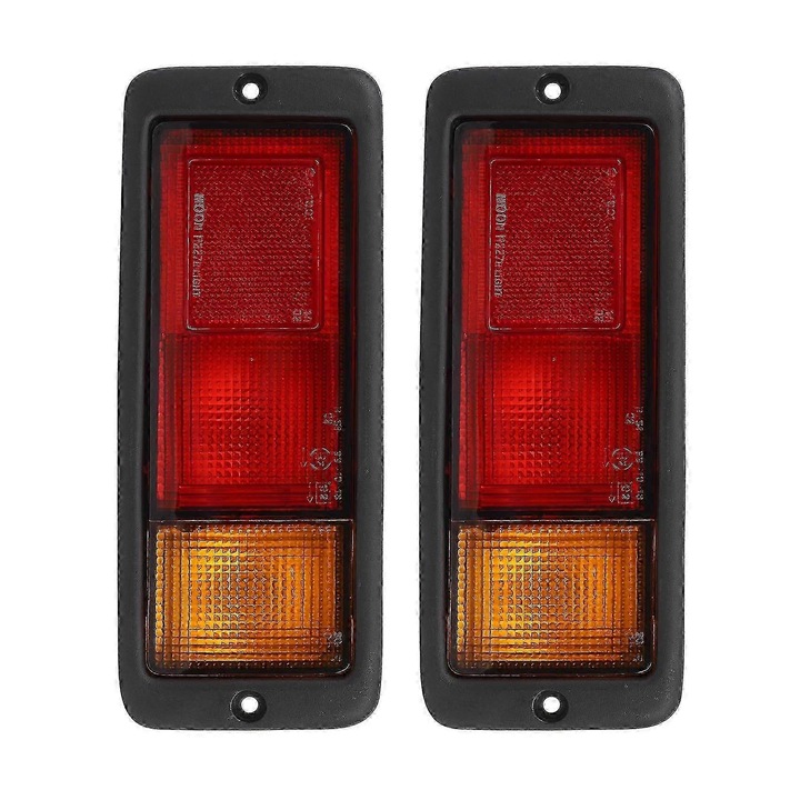 Set 2 lampi spate Mitsubishi Pajero Montero rosu negru 1992-1999
