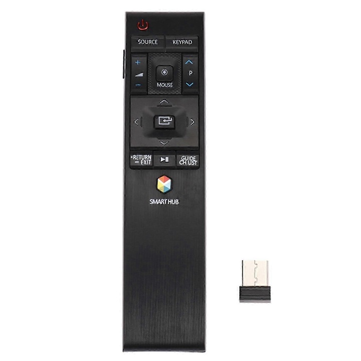 Telecomanda inlocuire Smart TV negru plastic 15x5cm