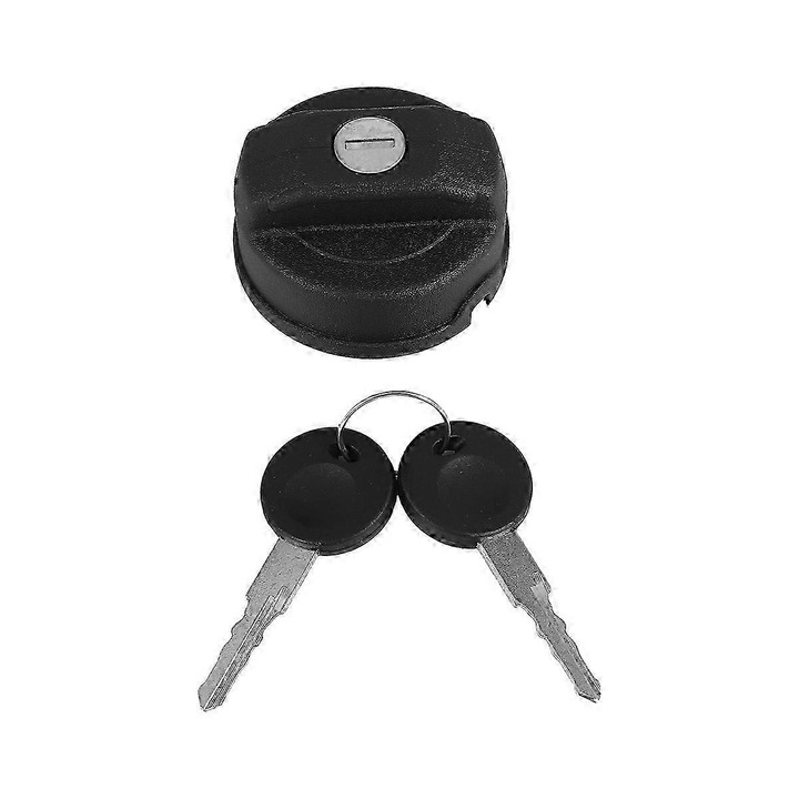 Fekete fém zárható tanksapka 2 kulccsal 45mm