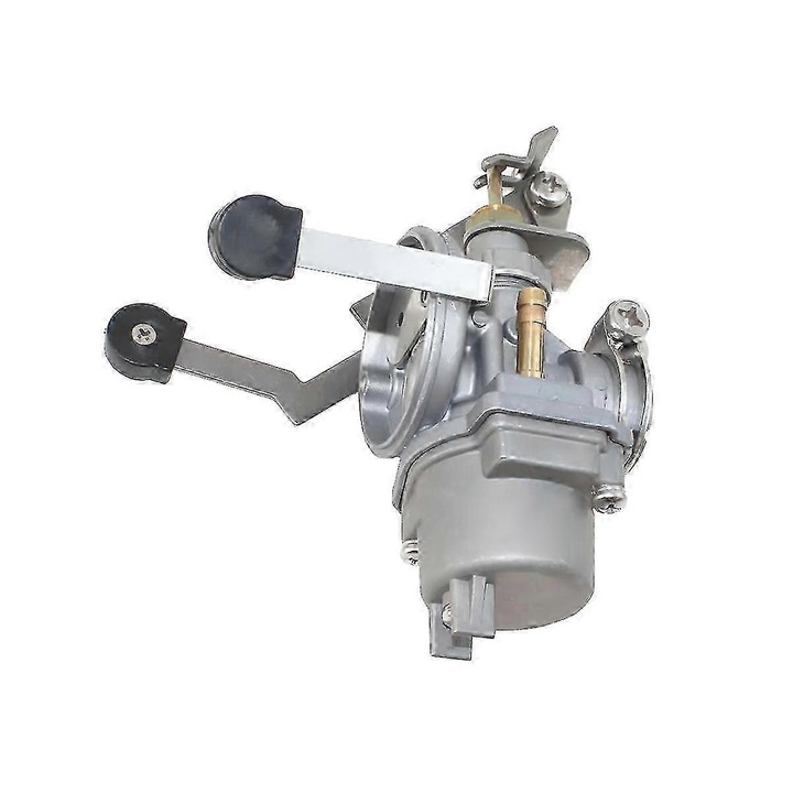Carburator motor barca 2 timpi, argintiu, metalic, 2-3.3HP