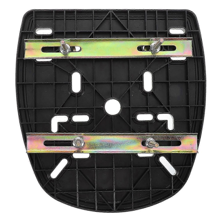 Placa suport universala cutie portbagaj motocicleta, negru, 25.3x23.8x1cm