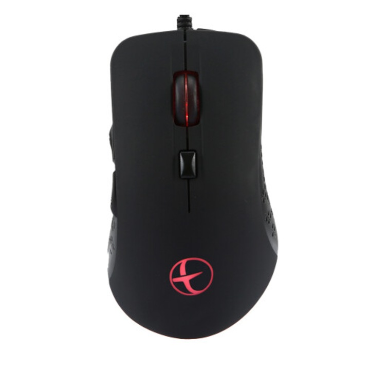 Egér gaming ergonomikus fűtés 2400 DPI piros 6 gomb 1.8m kábel