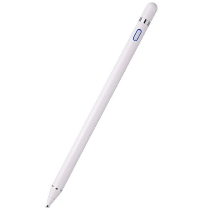 Stylus capacitiv pentru tablete, baterie 120mAh, autonomie 10h, negru