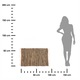 Covoras Din Iuta, GIFTDECOR, Din Fibre Naturale Durabile Si Respirabile, Structura Impletita Cu Textura Rustica In Dungi Si Ciucuri Decorativi, Stil Elegant Boho Perfect Pentru Salon, Dormitor Sau Terasa, Dimensiuni 60x90cm, Bej Cald