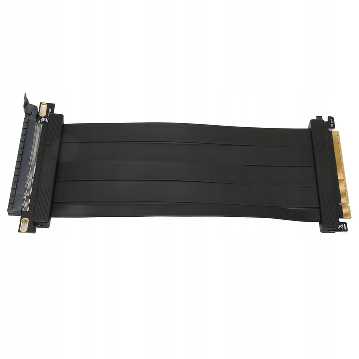 PHANTEKS Premium PCIe Gen 5 Függőleges GPU tartó PCIe 5.0 Riser kábellel - 220mm, fekete