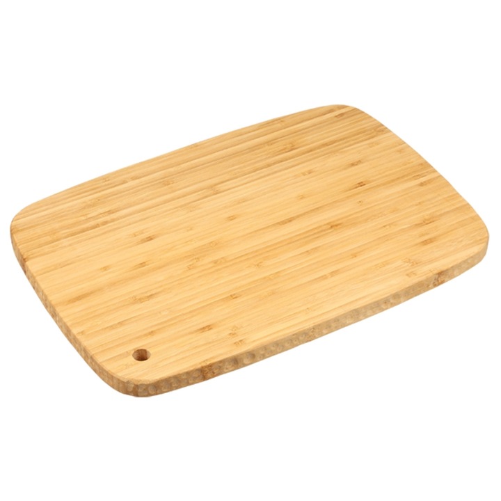 Tocator Bambus, Kesper, Certificat FSC Rectangular, Planse Pentru Taiat Si Servit Gustari, Suprafata Naturala Prietenoasa Cu Cutitele, Rezistent La Uzura Zilnica, Cu Orificiu Practic Pentru Agatare, Ideal Pentru Bucatarie, Dimensiuni 32x22x1.8cm, Maro