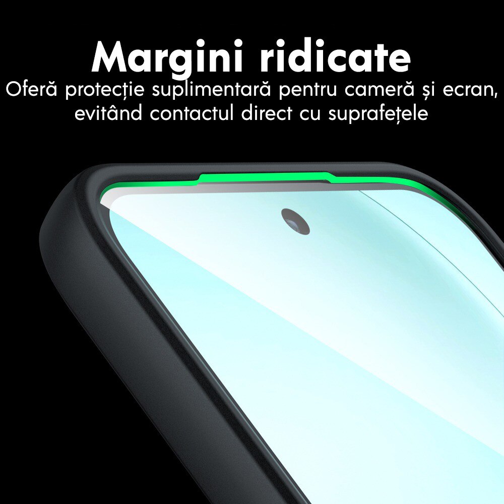 Husa pentru Oppo A6 Pro 4G / A6 Pro 5G Daden® PureFrost MagSafe, Incarcare wireless, Protectie sporita, Anti-amprenta, Negru fumuriu