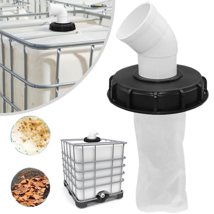 Capac Rezervor Apa Ibc, Filtru Capac Ibc, Capac Filtru Nailon Pentru Rezervor Ibc Apa De Ploaie, Duza Rezervor Ibc Profesionala, Robinet Capac Rezervor Apa De Ploaie (163 Mm)