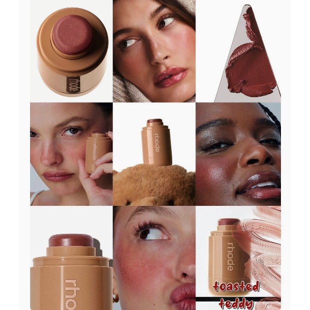 チーク Rhode blush toasted teddy / juice box Rhode Pocket Blush Toasted Teddy, Crema Multifunctionala pentru