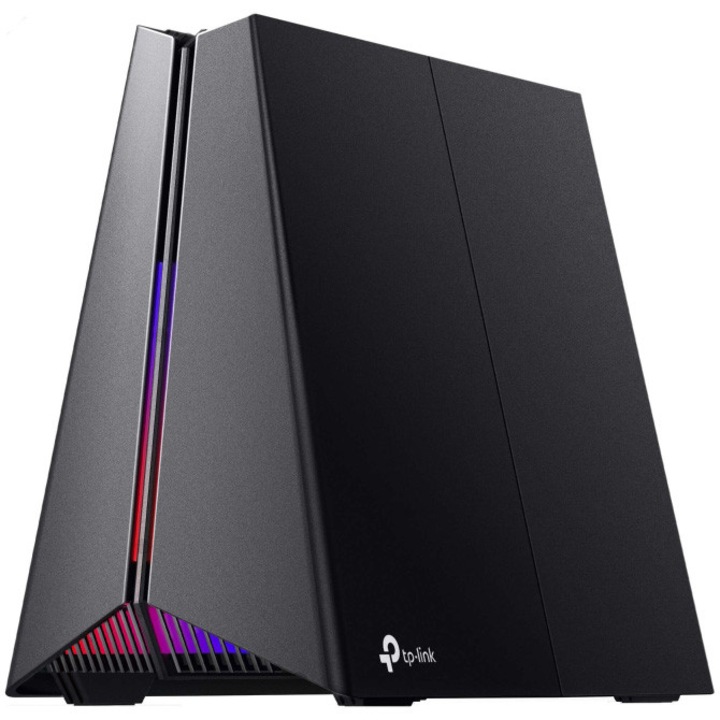 Router Gaming Wireless TP-Link Archer GE550, BE9300, Tri-Band, Wi-Fi 7, 1 port 5Gbps, 3 porturi 2.5 Gbps, 1 port USB 3.0, Accelerare exclusiva pentru jocuri, Panou dedicat pentru functii gaming, HomeShield, compatibil EasyMesh