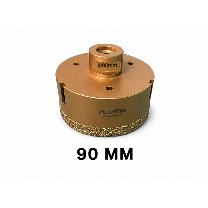 Carota diamantata cu prindere M14 pentru polizor unghiular, ø 90 mm